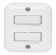 INTERRUPTOR UNIPOLAR DOBLE - 6 UNIDADES
