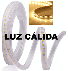 CINTA LED - POR METRO - LUZ AMARILLA CÁLIDA - 144 LED/mt.