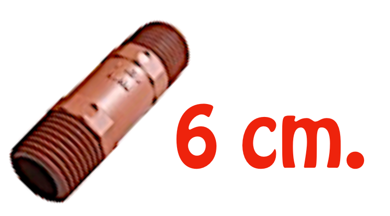 NIPLE 6 cm. - ½" PPL - 50 unidades