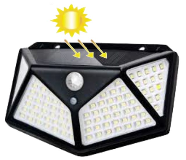 FAROL SOLAR AUTOMÁTICO 100 LED