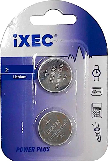 BATERÍA DE LITIO CR2016 IXEC - 2 UNIDADES - 6 BLISTER