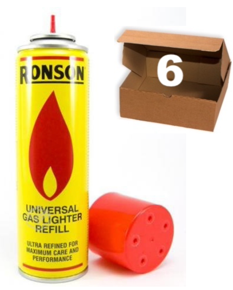 GAS BUTANO - 158 ml. - 6 unidades