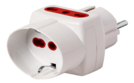 ADAPTADOR SCHUKO - 6 UNIDADES