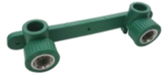 DOBLE CODO INSERTO HEMBRA 25 mm