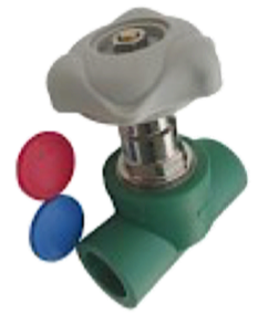 VÁLVULA DE CORTE VOLANTE PLÁSTICO 20 mm