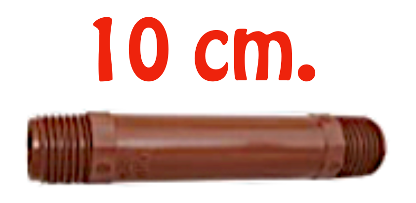 NIPLE  10 cm. - ½" PPL - 50 unidades