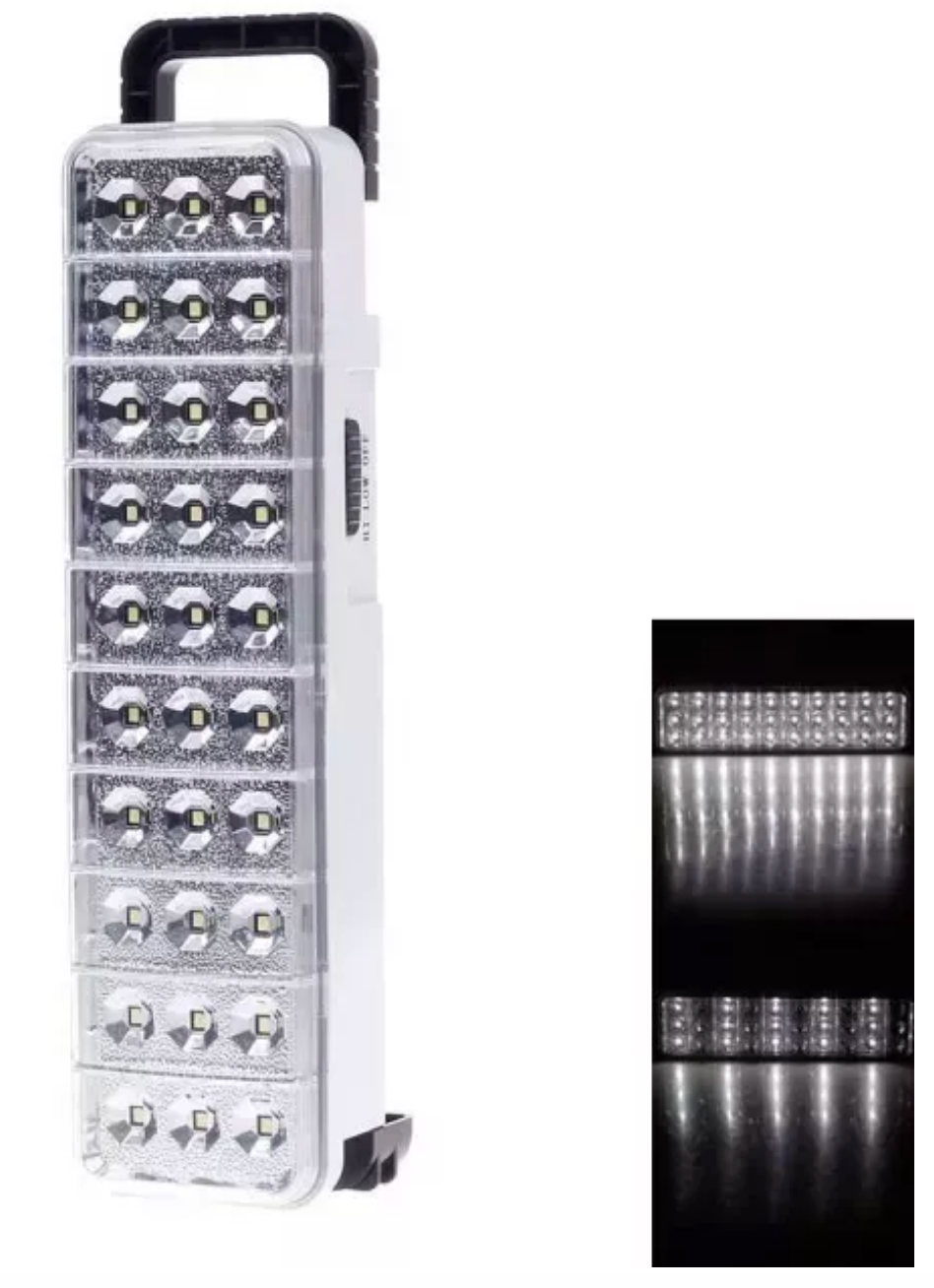 LUZ DE EMERGENCIA 30 LED RECARGABLE
