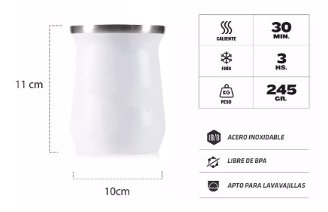 MATE CLAAS TRADICIONAL - 250 ml.- NEGRO