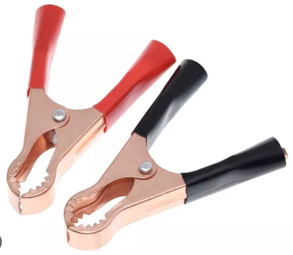 PINZA PARA BATERÍA 30A - 6 PARES BICOLOR
