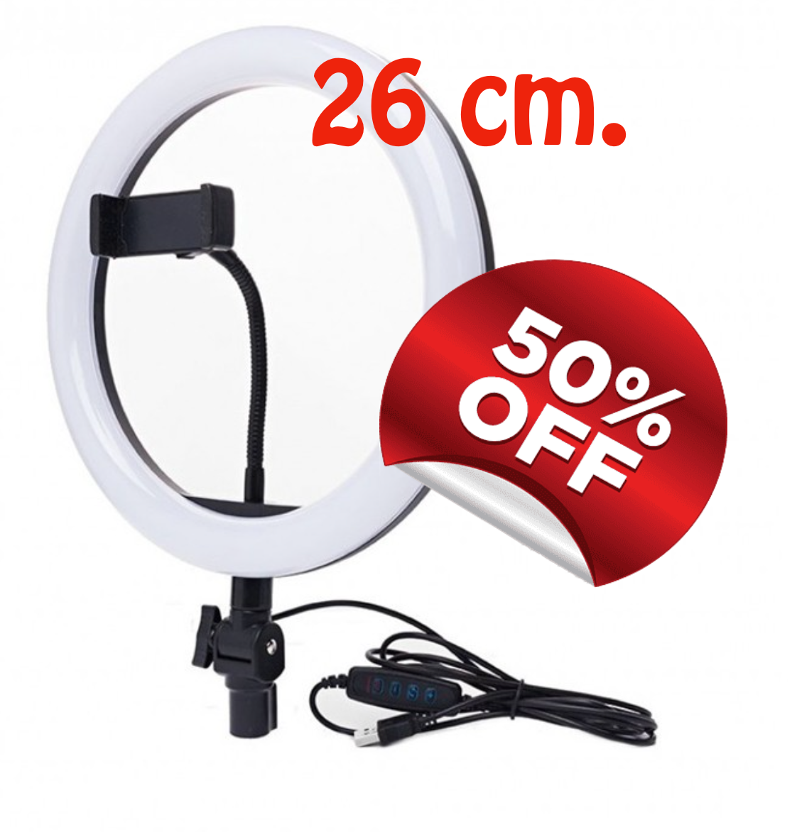 ARO DE LUZ LED - 26 cm.