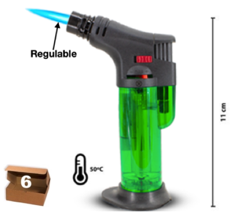 MINI SOPLETE A GAS 30 ml.- 6 UNIDADES