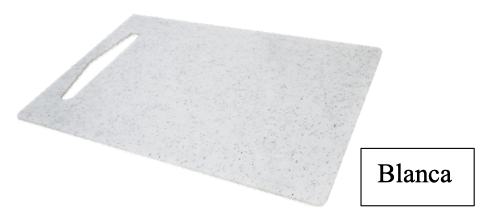 TABLA DE COCINA - 29 x 19 x 0,6 cm.- Blanca - 6 UNIDADES