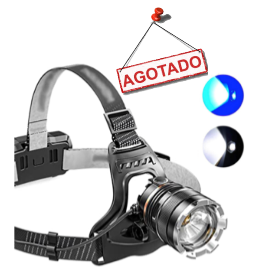 MINERO LED RECARGABLE - LUZ AZUL