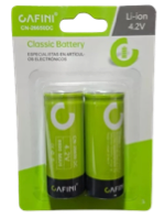 BATERÍA 26650 RECARGABLE -CAFINI 3000 mAh - 2 UNIDADES