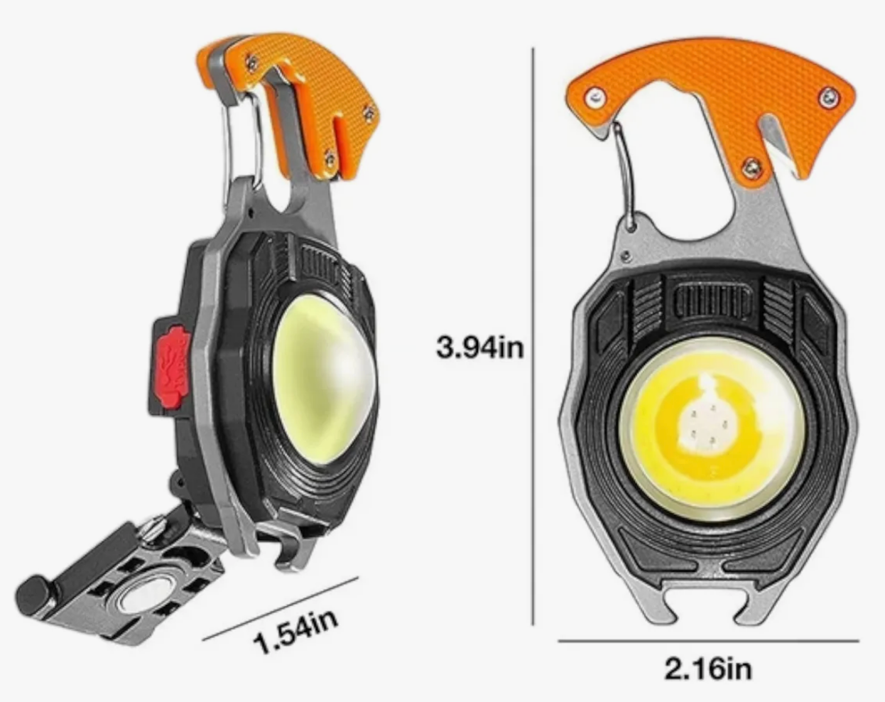 LINTERNA LLAVERO DESTAPADOR - RECARGABLE - 6 UNIDADES
