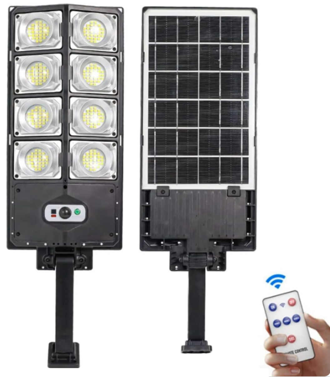 FAROL SOLAR 150W C/SENSOR DE MOV. Y CONTROL REMOTO