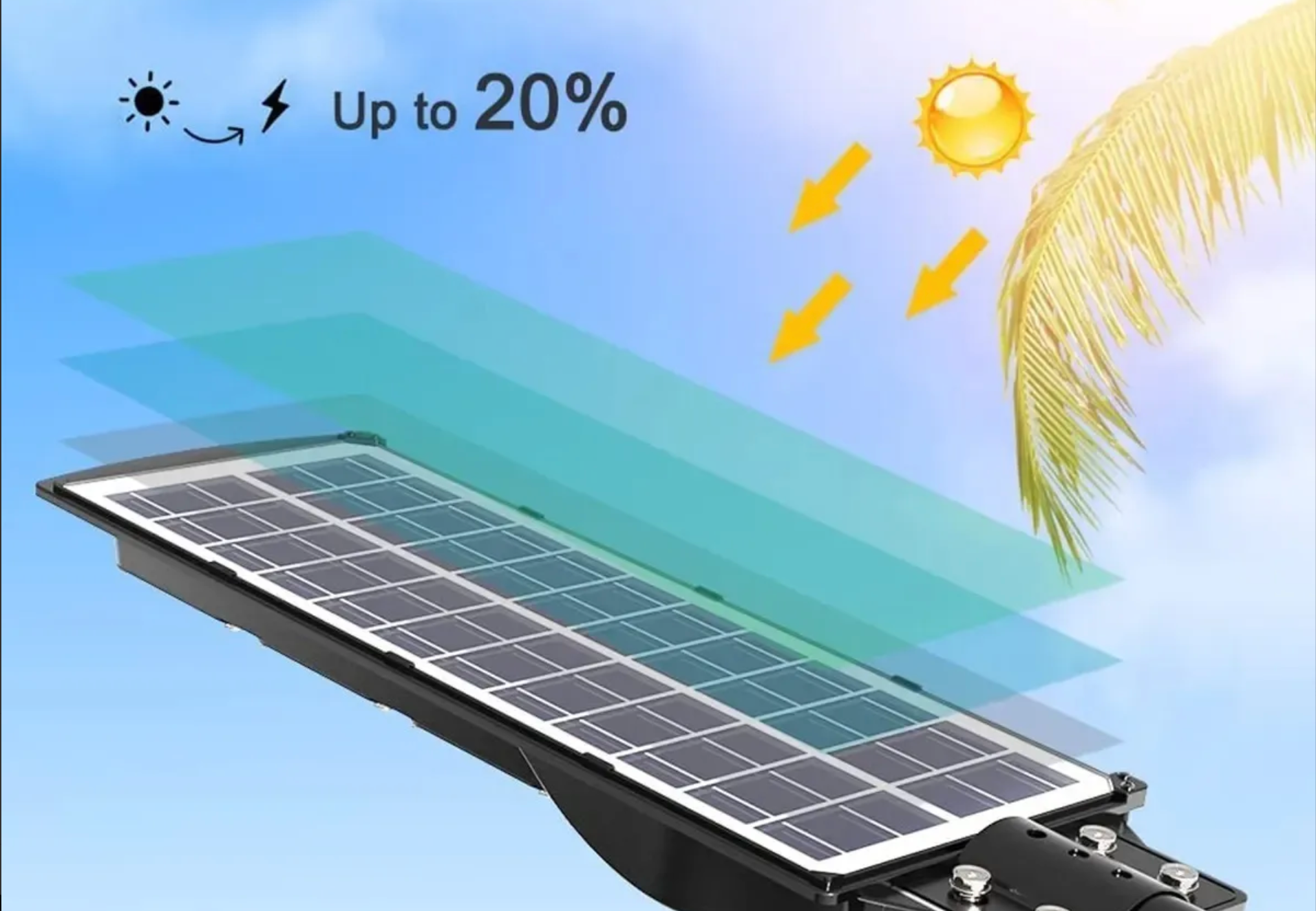 FAROL SOLAR 200W C/SENSOR DE MOV. Y CONTROL REMOTO