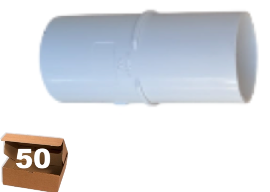 CUPLA PVC H/H - 50 mm- 50 unidades