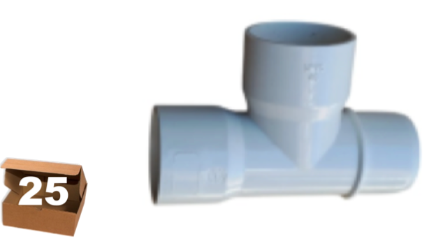 RAMAL TEE PVC 90º M/H - 40 mm- 25 unidades