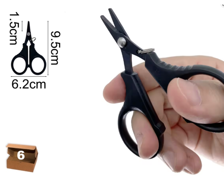 TIJERA PARA PESCA Y MAS - 6 unidades