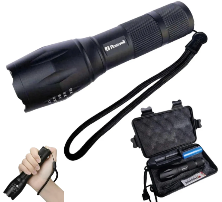 LINTERNA TÁCTICA RECARGABLE - SOLO ON/OFF