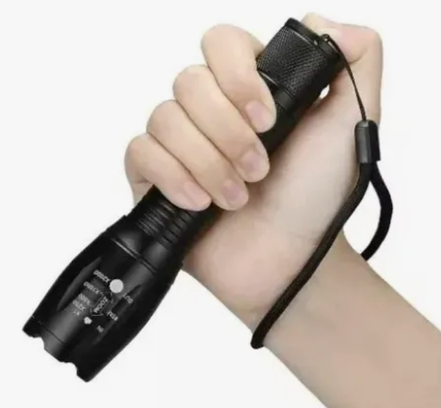 LINTERNA TÁCTICA RECARGABLE - SOLO ON/OFF