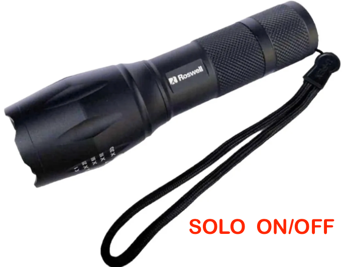 LINTERNA TÁCTICA RECARGABLE - SOLO ON/OFF