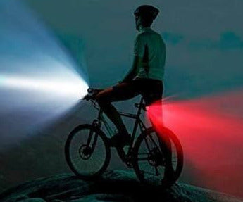 LUZ LED IMPERMEABLE PARA BICI 2 PIEZAS - 12 BLISTER