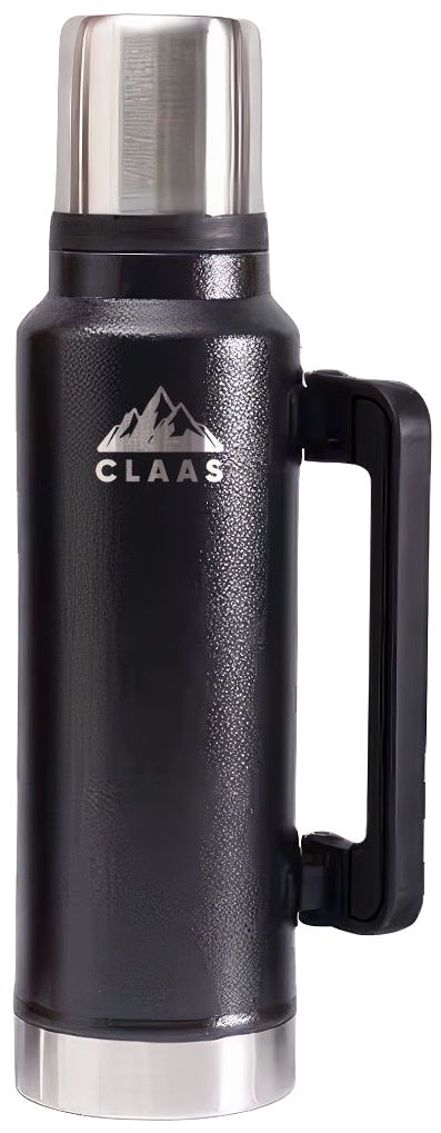 TERMO CLAAS - 1,3 lts. C/TAPÓN CEBADOR - NEGRO