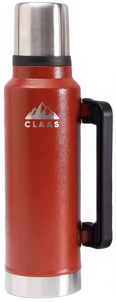 TERMO CLAAS - 1 lt. C/TAPÓN CEBADOR - ROJO