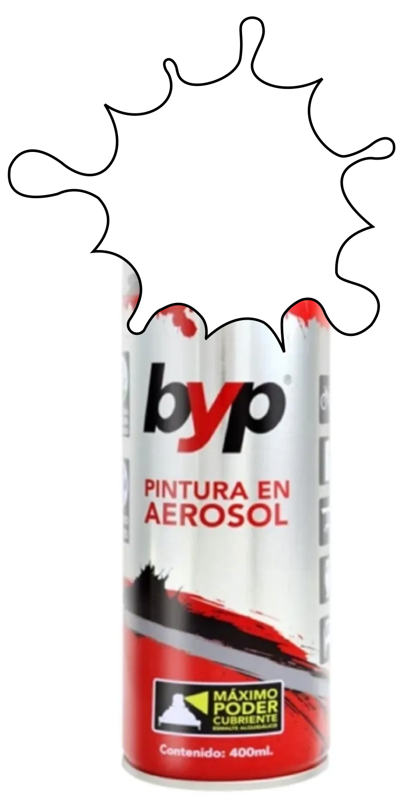 PINTURA BYP AEROSOL 400 ml. - BLANCO NIEBLA