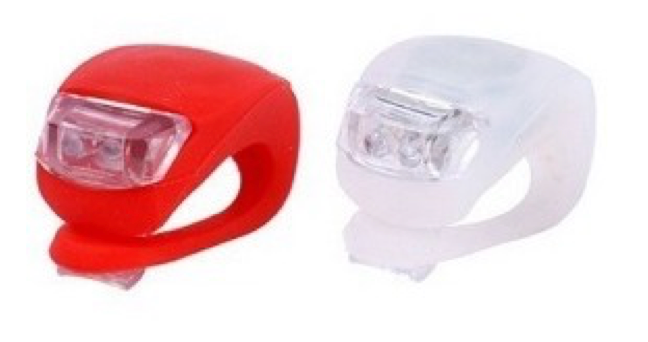 LUZ LED IMPERMEABLE PARA BICI 2 PIEZAS - 12 BLISTER