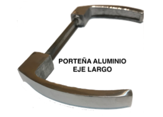 MANIJA PORTEÑA - 6 mm EJE LARGO - S/CORREDERA x 6 unidades