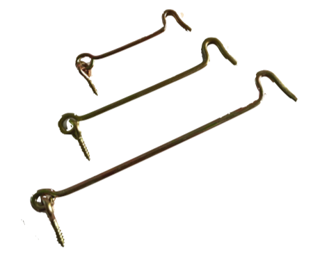 GANCHO CONTRAVIENTO 2,5"- 12 UNIDADES