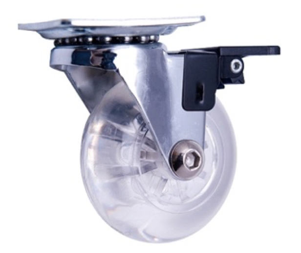 RUEDA DE POLIURETANO - CON FRENO - 50 mm - UNIDAD