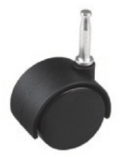 RUEDA PERNO SEGURO - 50 mm - 4 UNIDADES