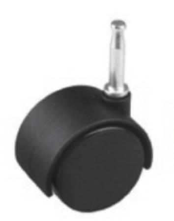 RUEDA PERNO SEGURO - 50 mm - 4 UNIDADES