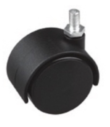 RUEDA GEMELA - SIN FRENO - 40 mm - 4 UNIDADES