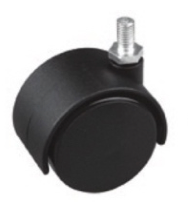 RUEDA GEMELA - SIN FRENO - 50 mm - UNIDAD