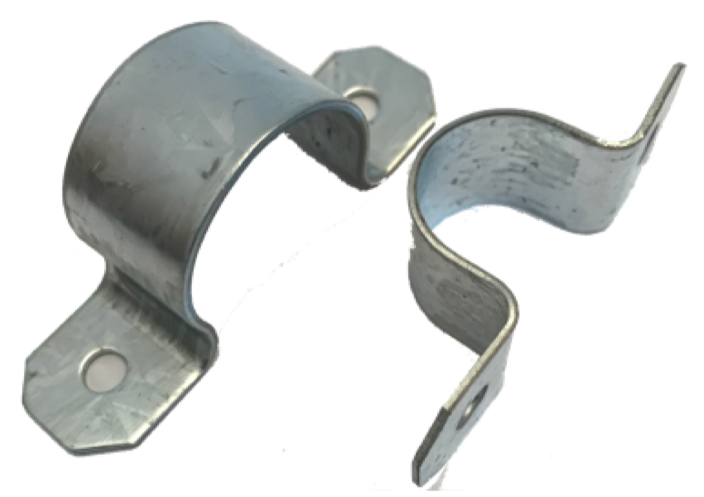 GRAMPA DOBLE ALETA  1" ZINCADA - 120 UNIDADES