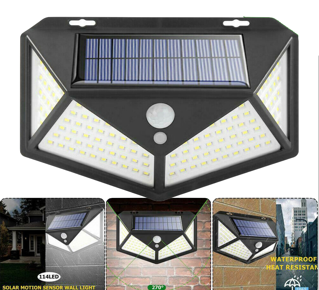 FAROL SOLAR AUTOMÁTICO 180 LED