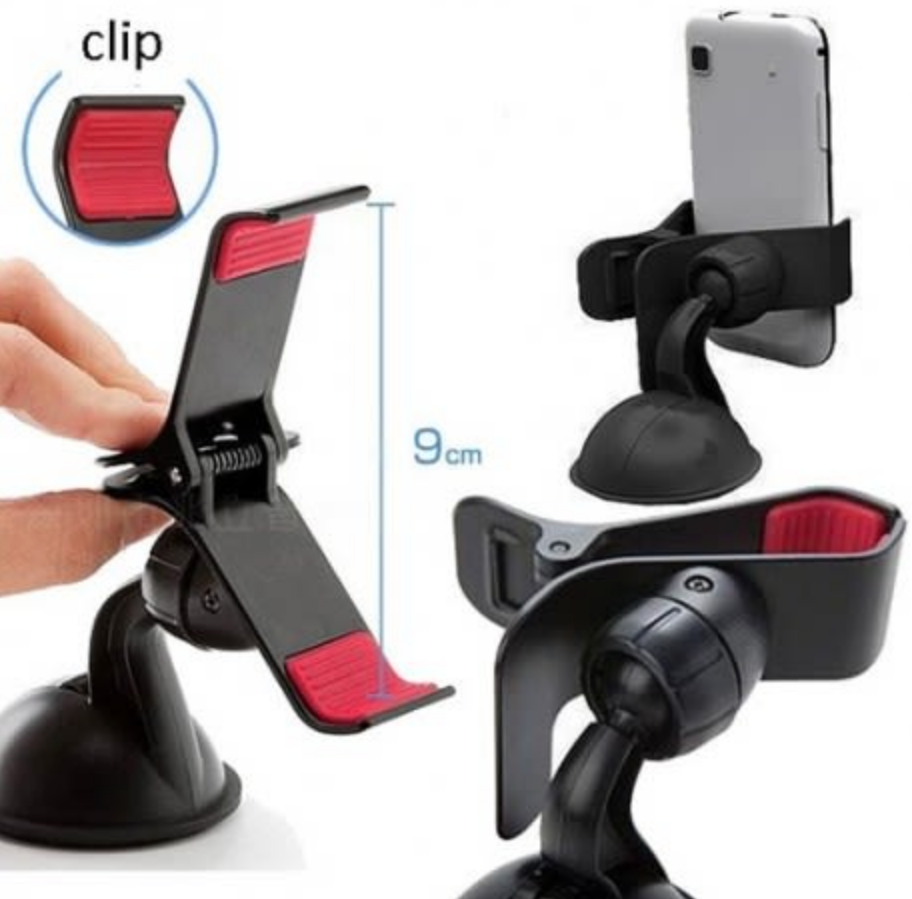 SOPORTE PINZA UNIVERSAL DE CELULAR / GPS - ECO - 6 UNIDADES