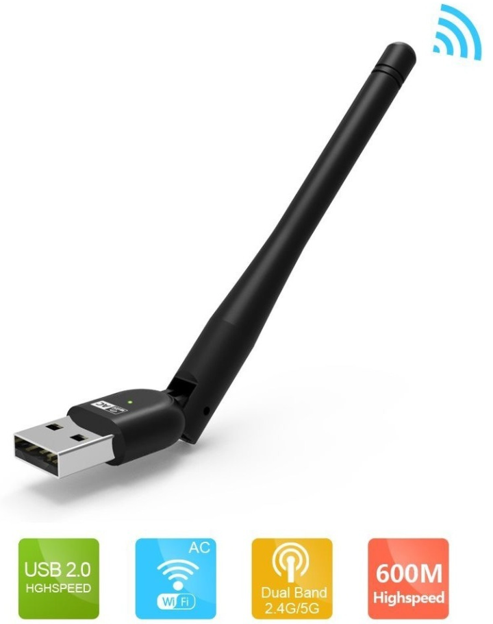RECEPTOR WIFI USB - 600 mbps