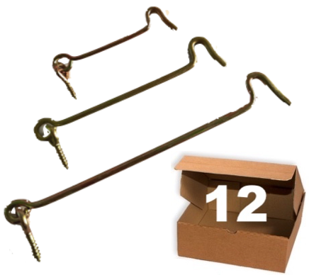 GANCHO CONTRAVIENTO 2,5"- 12 UNIDADES