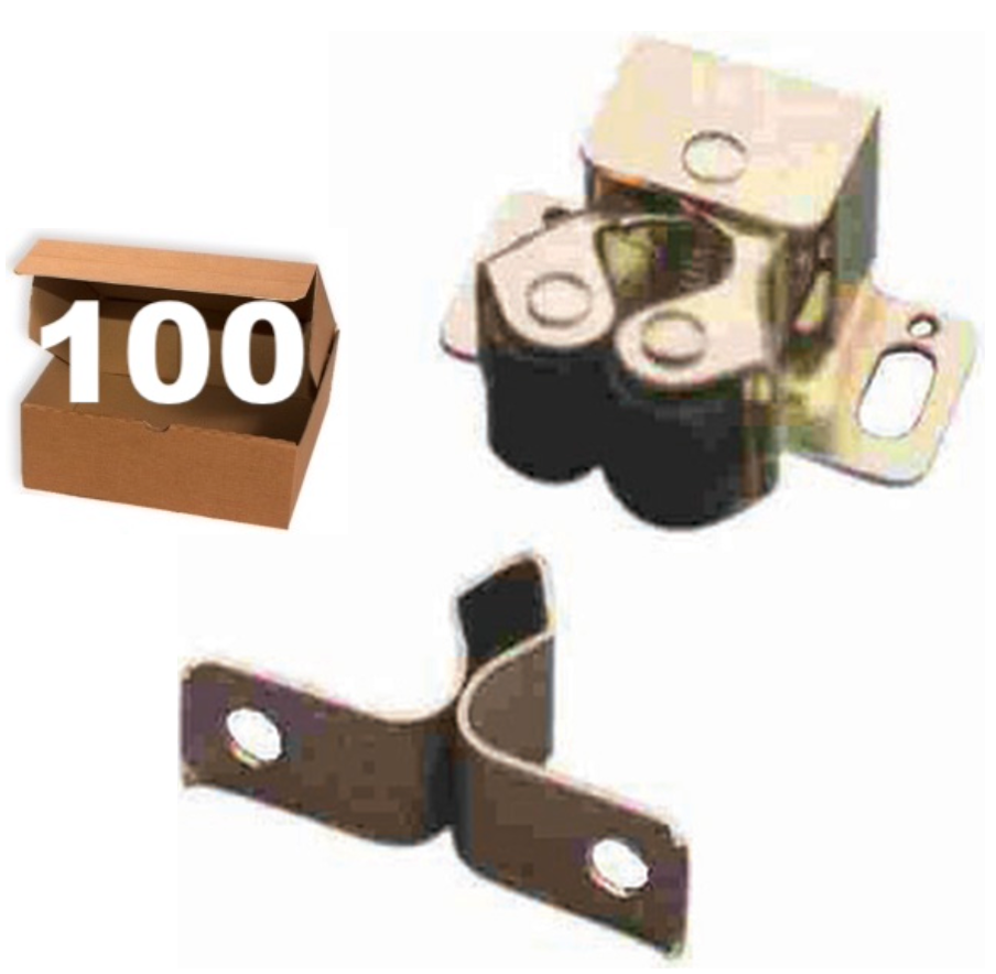 RETÉN DE PUERTA - DOBLE RODILLO - ANTIGUO - 100 UNIDADES