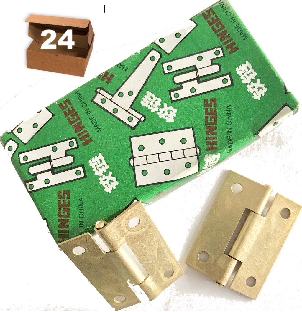 BISAGRA LIBRO LIVIANA 3,5" - PERNO FIJO Y AGUJERO - 24 UNIDADES