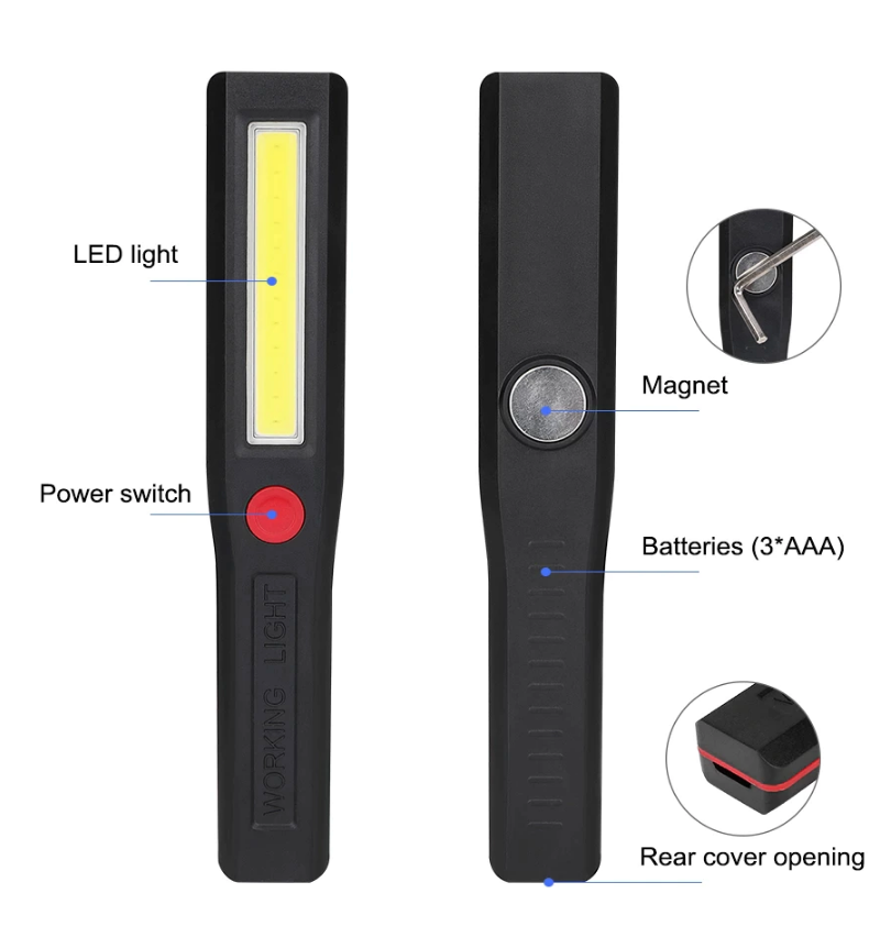 ANTORCHA LED CON IMÁN - por unidad