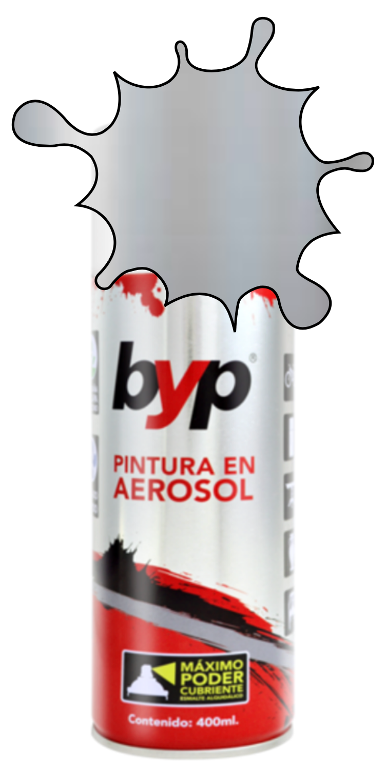 PINTURA BYP AEROSOL 400 ml. - ANTIOXIDO GRIS 301