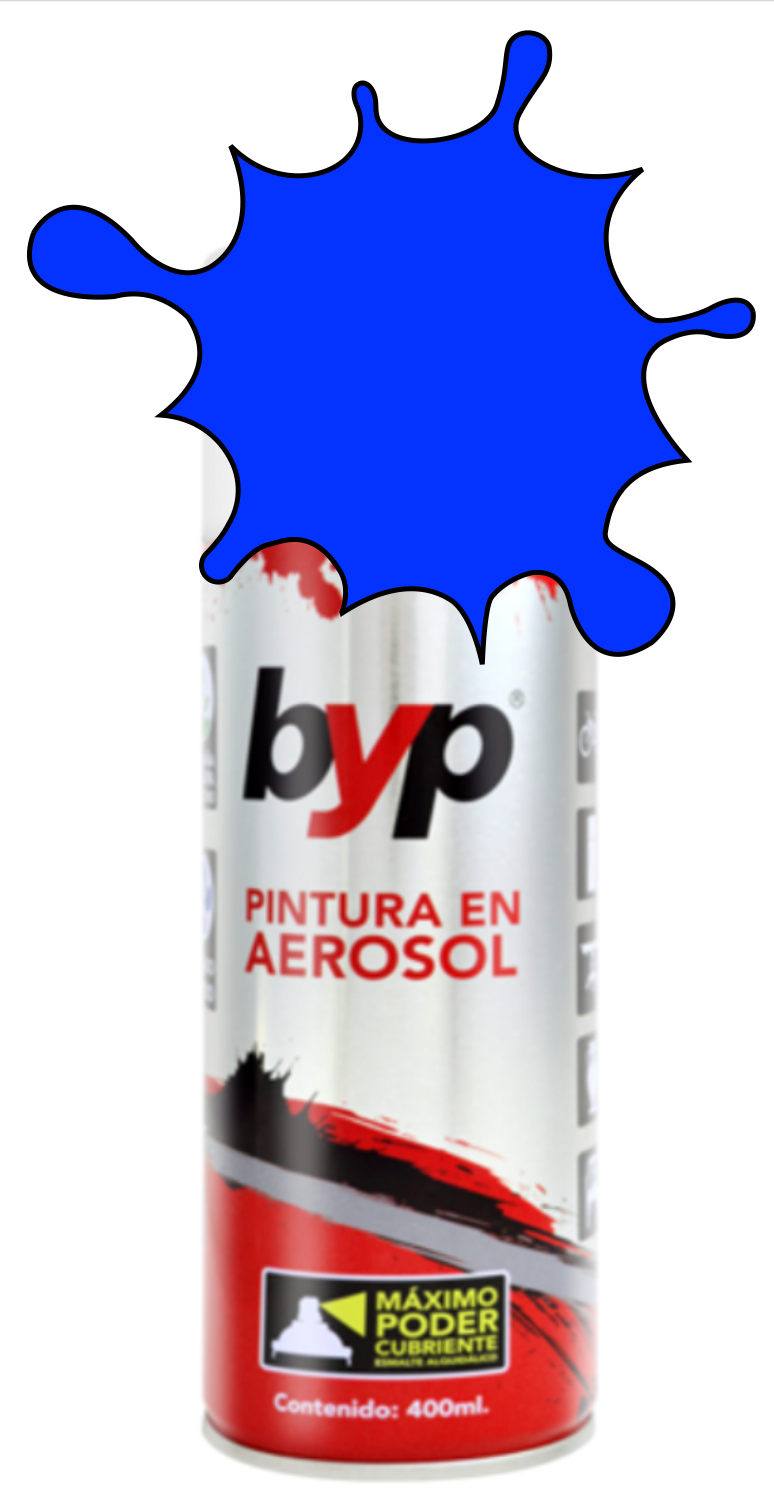 PINTURA BYP AEROSOL 400 ml. - AZUL DIAMANTE 133