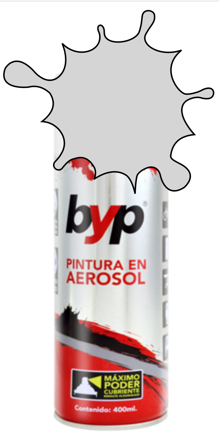 PINTURA BYP AEROSOL 400 ml. - GRIS ESCOCIA 89
